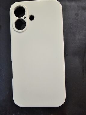 OTOFLY Iphone 16 Cream Silicone Phone Case - 3in1 Slim Protective Cover